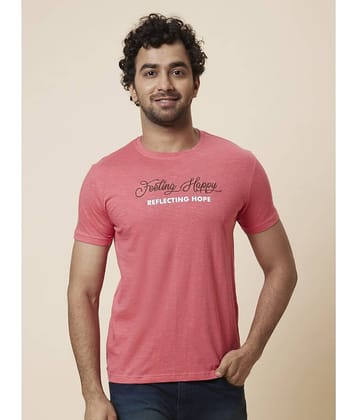 Globus - Pink Cotton Regular Fit Men's T-Shirt ( Pack of 1 )