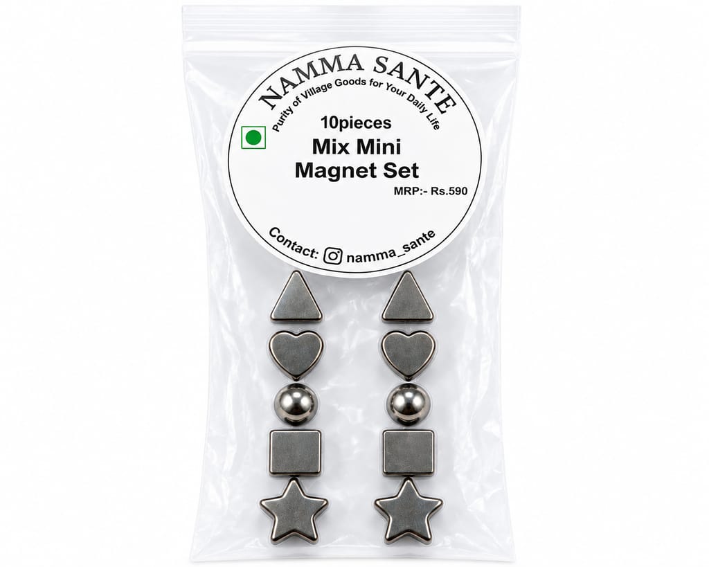 Mix Mini Magnet Set, Mini Shape Magnet Set, Metallic Mini Magnet, Magnetic Shape Mini Set, Multi Shape Mini Magnet 10piec - Stationery | Buy online on ZillyBuy