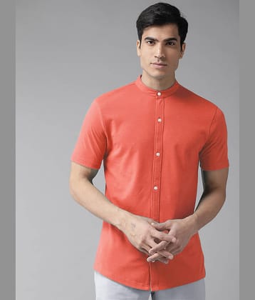 Riss - Light Blue Cotton Blend Regular Fit Men's Casual Shirt ( Pack of 1 )