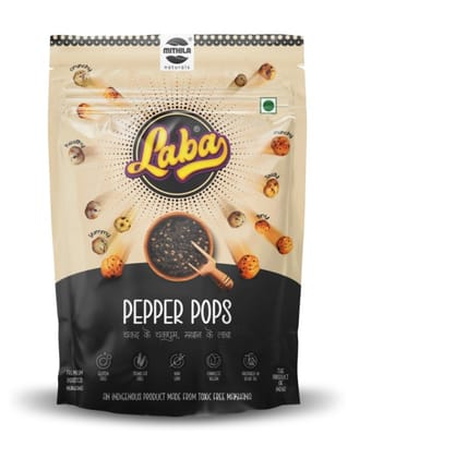 Mithila Naturals Laba Pepper Pops - Premium Roasted Makhana