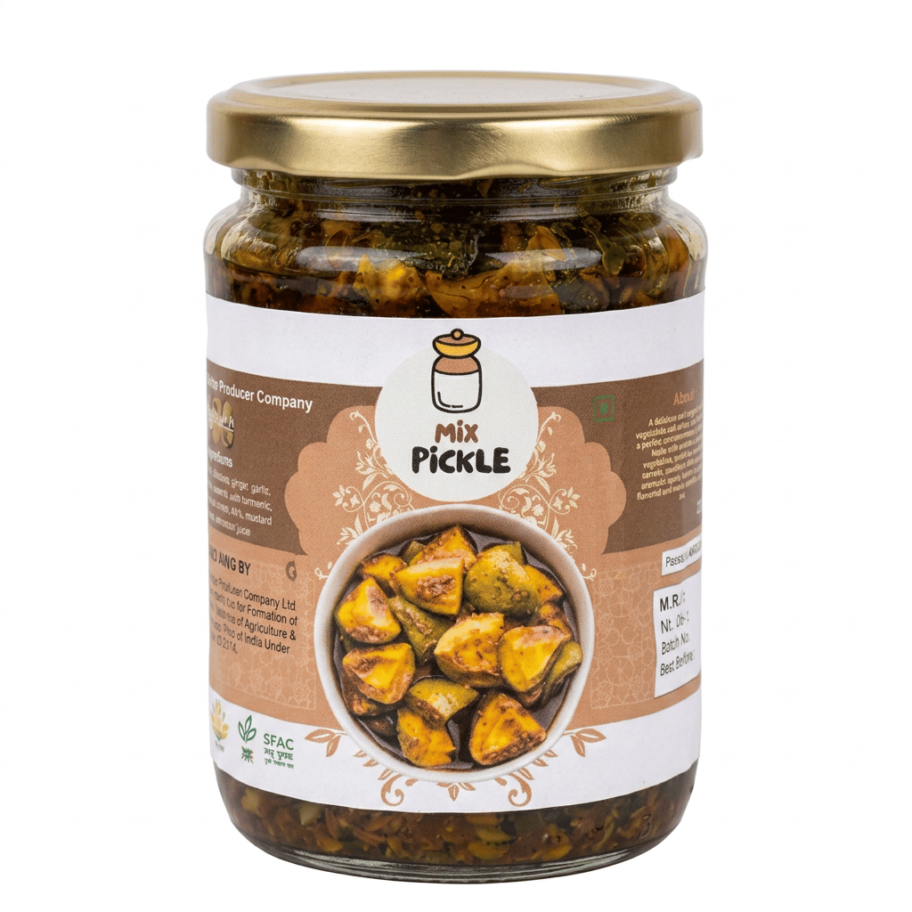 Mix Pickle - A Perfect Blend of Vegetables and Spices - 500g