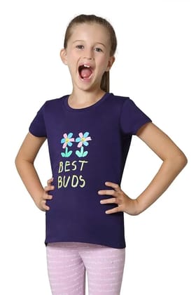 Girl's Cotton Relaxed Fit T-Shirt