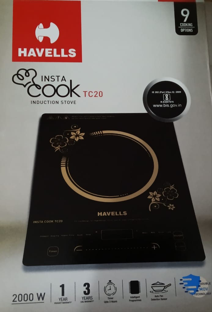 2000 WATT HAVELLS Heavy Ultra slim crystal glass 