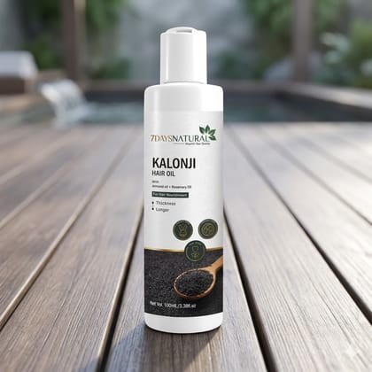 Elegantra Naturavives Kalonji Hair Oil (100ml pack of 1) – Advanced Hair Growth & Thickness Formula with Black Seed, Almond & Rosemary Oil | Root Strengthening & Split End Repair Therapy | For Longer, Silky & Stronger Hair