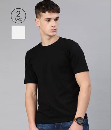 Be Awara - Multicolor Cotton Relaxed Fit Men's T-Shirt ( Pack of 2 )