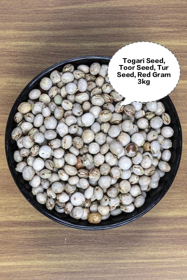 Togari Seed, Toor Seed, Tur Seed, Red Gram Seed, Pigeon Pea Seed 3kg