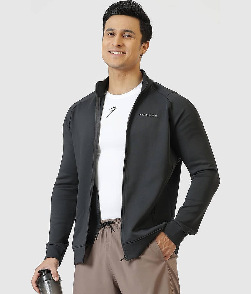 Fuaark Black Polyester Men's Gym Jacket ( Pack of 1 )