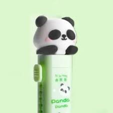 Infinity Panda Retractable Eraser with 2 Refills, Light Green