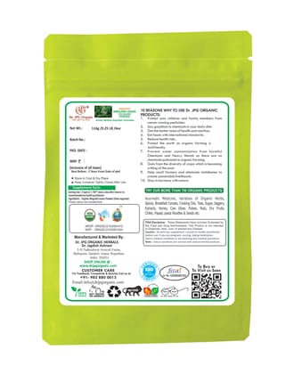Dr. JPG Organic Nirgundi Leaves Powder For Joint Pain-114g / Vitex Negundo/INDIA ORGANIC Certified / (114g Pack Of 2)