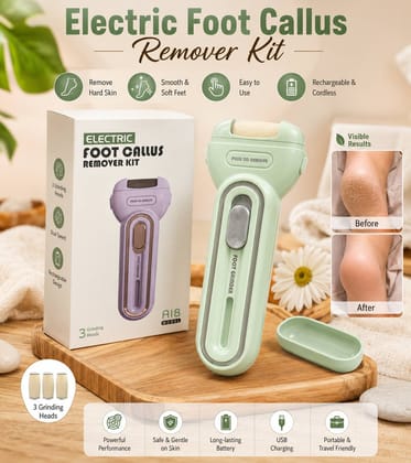 A18 Electric Foot Callus Remover | Rechargeable Pedicure Machine for Smooth Feet
