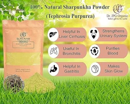 Dr. JPG Organic  Natural Dama Bel Powder 100g| Damvel Powder | Tylophora Indica 100g | ISO & GMP Certified.