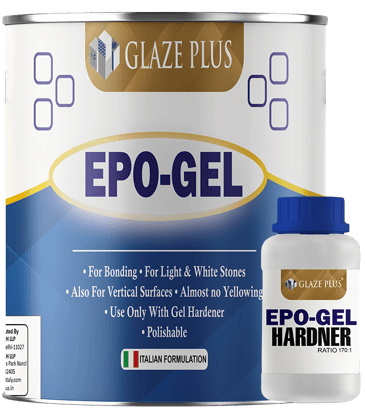 Glaze Plus | EPO GEL |  Ice White Transparent Stone Adhesive 