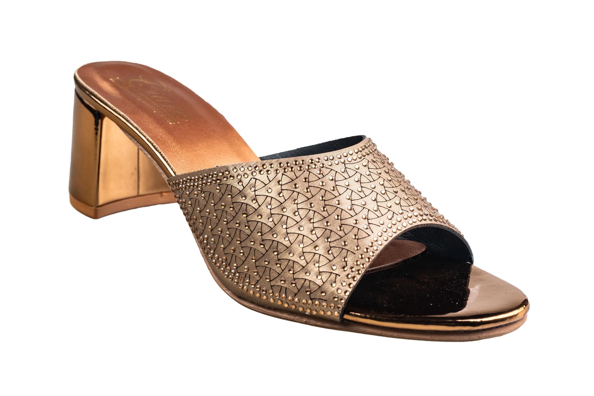 Ciara Ladies Copper Chappal-Copper / 3