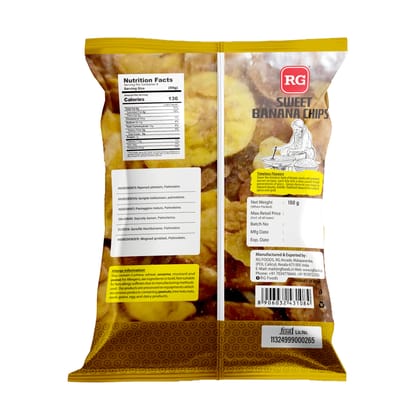 RG Sweet Banana Chips – 150g