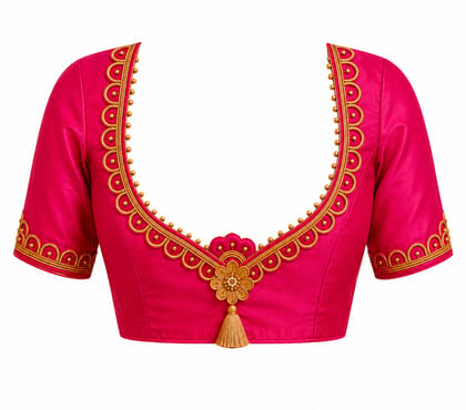 Women's Embroidered Art Silk Saree Blouses Women's Embroidered Art Silk Saree Blouses