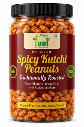 TURF FRESH - Spicy Kutchi Peanuts | Traditional Bharuch Roasted Sing Dana | Crunchy Masala Snack TURF FRESH - Spicy Kutchi Peanuts | Traditional Bharuch Roasted Sing Dana | Crunchy Masala Snack