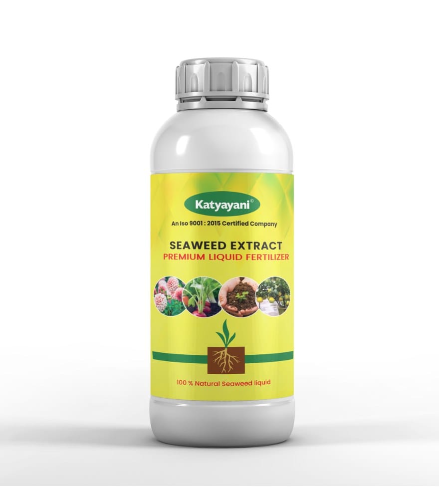 Katyayani Seaweed Extract Liquid Fertilizer | Organic Plant Growth Booster for Strong Roots, Enhanced Flowering, Better Fruit Development, Improved Nutrient Uptake & Higher Yield for All Crops and Plants