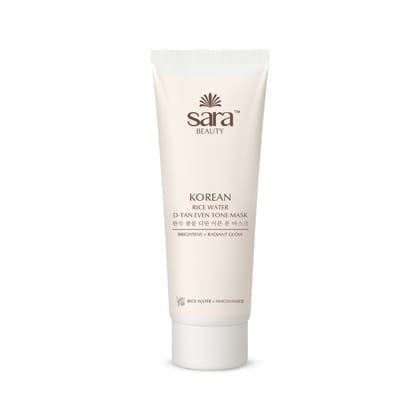  Sara Korean rice water D-tan even tone mask 120 gm