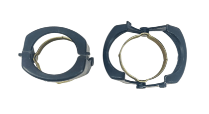  Jain Irrigation - Plastic Clamp Holder with Metal Ring Band - 75 MM | Pipe Fixing Clamp for Irrigation & Plumbing Pipeline | Strong Grip Leak Proof Support | Pack of 5