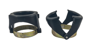  Jain Irrigation - Plastic Clamp Holder with Metal Ring Band - 75 MM | Pipe Fixing Clamp for Irrigation & Plumbing Pipeline | Strong Grip Leak Proof Support | Pack of 5