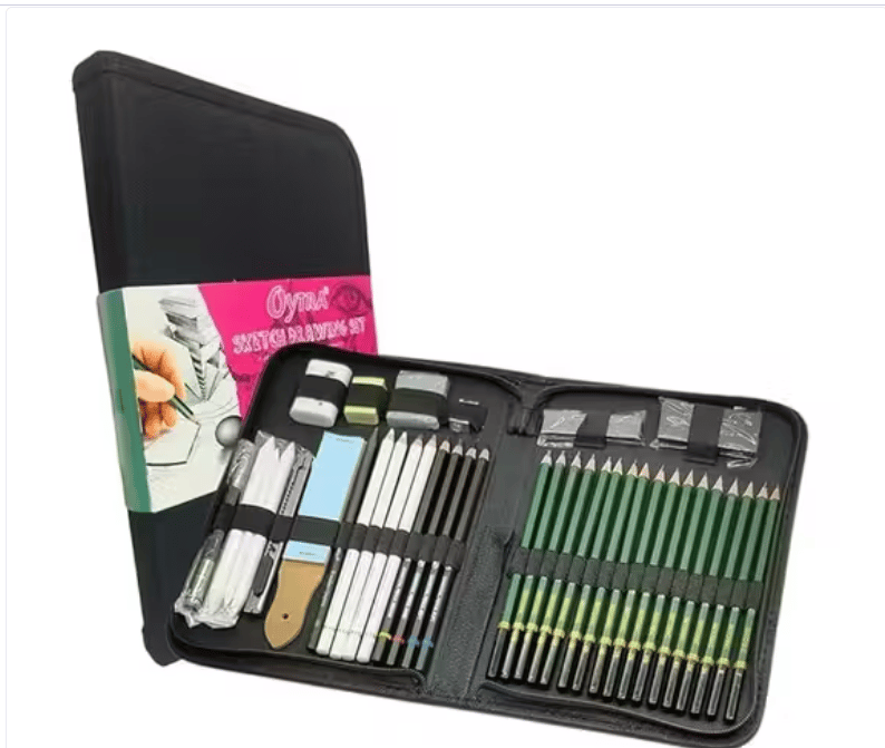 42 Pcs Professional Sketching & Drawing Art Kit for Students and Artists