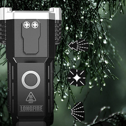 Advanced Multi-Function Car Rescue Torch with Magnetic Base, Safety Hammer and Work Light