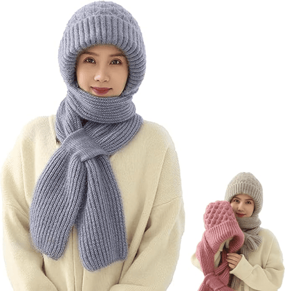 WINTER CAP WINTER SCAF Winter Warm Scarf Ear Protection - Assorted Color