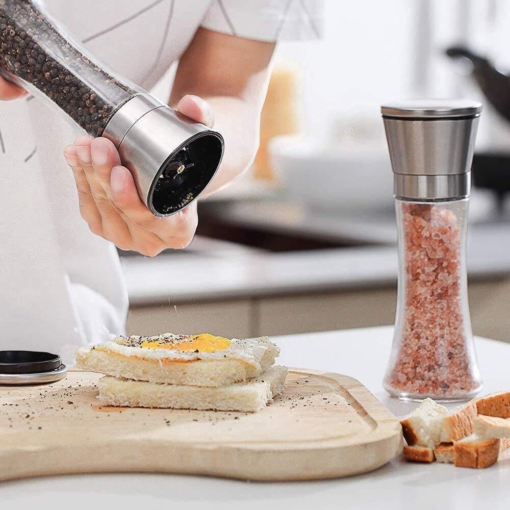 Big Pepper Grinder or Salt Grinder, Best Spice Mill with Ceramic Blades, Adjustable Coarseness Professional Grade Heavy Duty High Output Pepper Mil (Big Paper Mill)