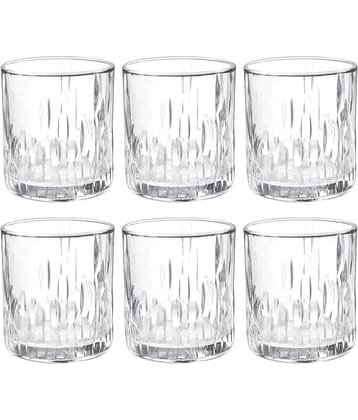 Treo By Milton Steps 330 Whiskey Glass Tumbler, Set of 6, 330 ml Each, Transparent