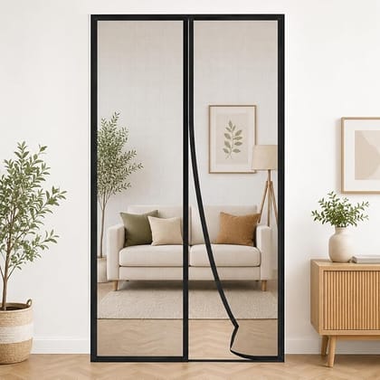 Mosquito Door Curtain, Breathable Mesh Screen for Keeping Flies, Bugs and Insects Away from Home