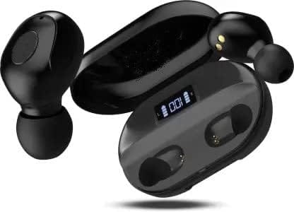 T2 TWS Wireless Bluetooth Earbuds with Digital Display Charging Case and Portable Power Bank Function