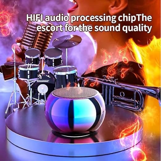 Mini Boost Ultra Mini Wireless Bluetooth Speaker with Premium Metal Finish, Enhanced Bass Sound, Hands-Free Calling and Long Lasting Battery Backup