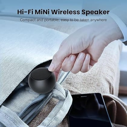 Mini Boost Portable Bluetooth Speaker with 360 Degree Surround Sound, Wireless Connectivity, Built-in Mic and Compact Premium Metal Finish