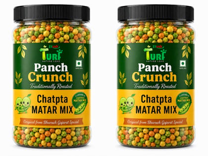 Turf Fresh Premium Panch Crunch MatarMix | Bharuch Special Roasted Five Floavours Chatpta PeasMix | High Panch Protein CrunchyMix Snack | Healthy & Tasty MixNamkeen | Power Packed Anytime Snack Turf Fresh Premium Panch Crunch MatarMix | Bharuch Special Roasted Five Floavours Chatpta PeasMix | High Panch Protein CrunchyMix Snack | Healthy & Tasty MixNamkeen | Power Packed Anytime Snack