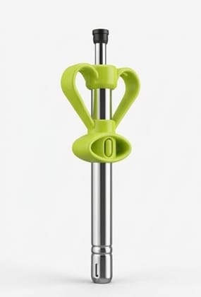  Ignition Stainless Steel Gas Lighter with Ergonomic Grip and Safety Lock