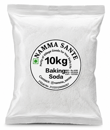 Baking Soda, Sodium Bicarbonate, Cooking Soda, Meetha Soda, Food Grade Baking Soda 10kg