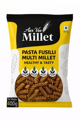 Aarvee Millet Fusilli Pasta 400g , Healthy & Tasty
