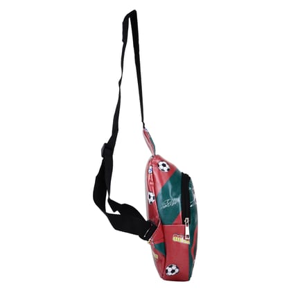 Ronaldo Chest Bag Faux Leather Adjustable Strap