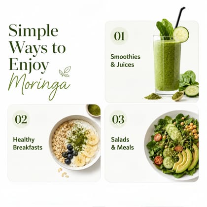 Moringa Powder | 100% Pure Moringa Leaf Powder for Daily Wellness & Nutrition | No Additives | MR Organics