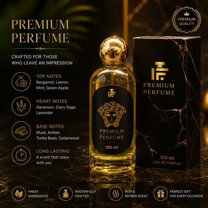 Elegantra Luxury Men's Eau De Parfum (100ml) | Premium Long Lasting Non-Alcoholic Signature Scent | Bold Woody Cologne Premium Evening Fragrance for Parties (Pack of 1