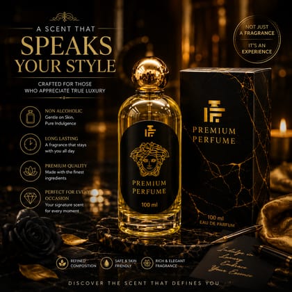 Elegantra Luxury Men's Eau De Parfum (100ml) | Premium Long Lasting Non-Alcoholic Signature Scent | Bold Woody Cologne Premium Evening Fragrance for Parties (Pack of 1