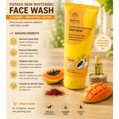 Elegantra Radiant Glow Face Wash (100ml Each - Pack of 2) | Daily Deep Cleansing & Tan Removal Face Cleanser for Glowing Skin, Dark Spots & Uneven Skin Tone