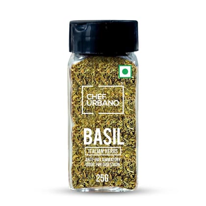 Chef Urbano Herbs Basil Sprinkler 25 Gms (MRP: Rs. 99/-)