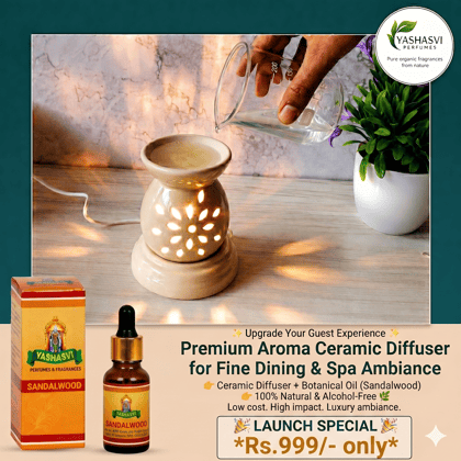 Yashasvi Premium Ceramic Electric Diffuser (with Free 3ML Oil)