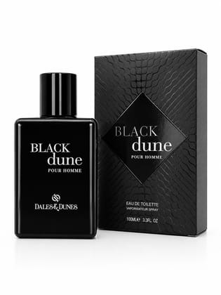 Dales & Dunes Black Dune Eau De Toilette Perfume for Men 100ML | Long Lasting Masculine Fragrance | Fresh Woody Spicy EDT for Daily Wear, Office & Parties Dales & Dunes Black Dune Eau De Toilette Perfume for Men 100ML | Long Lasting Masculine Fragrance | Fresh Woody Spicy EDT for Daily Wear, Office & Parties