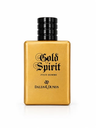 Dales & Dunes Gold Spirit Eau De Toilette Perfume for Men 100ML | Long Lasting Premium Men’s Fragrance | Fresh Woody Masculine Scent | Luxury Daily Wear EDT