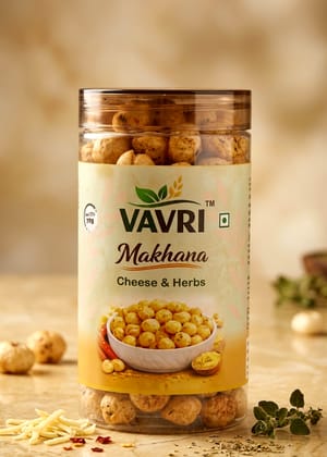 Vavri Healthy Roasted Makhana Combo (3 Units) - Cheese and Herbs Flavor Vavri Healthy Roasted Makhana Combo (3 Units) - Cheese and Herbs Flavor