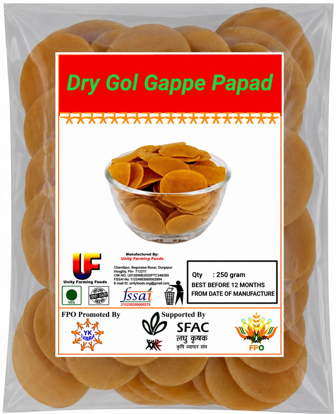 Dry Golgappe Papad