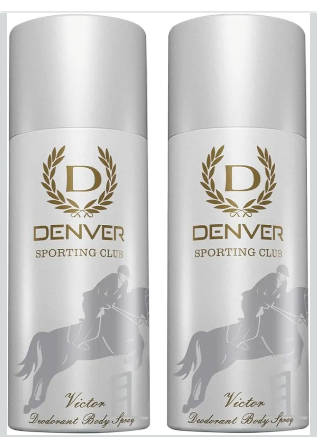 DENVER Victor Deodorant For Men -150ML Each, Pack of 2 | Long Lasting Deodorant Body Spray for Men