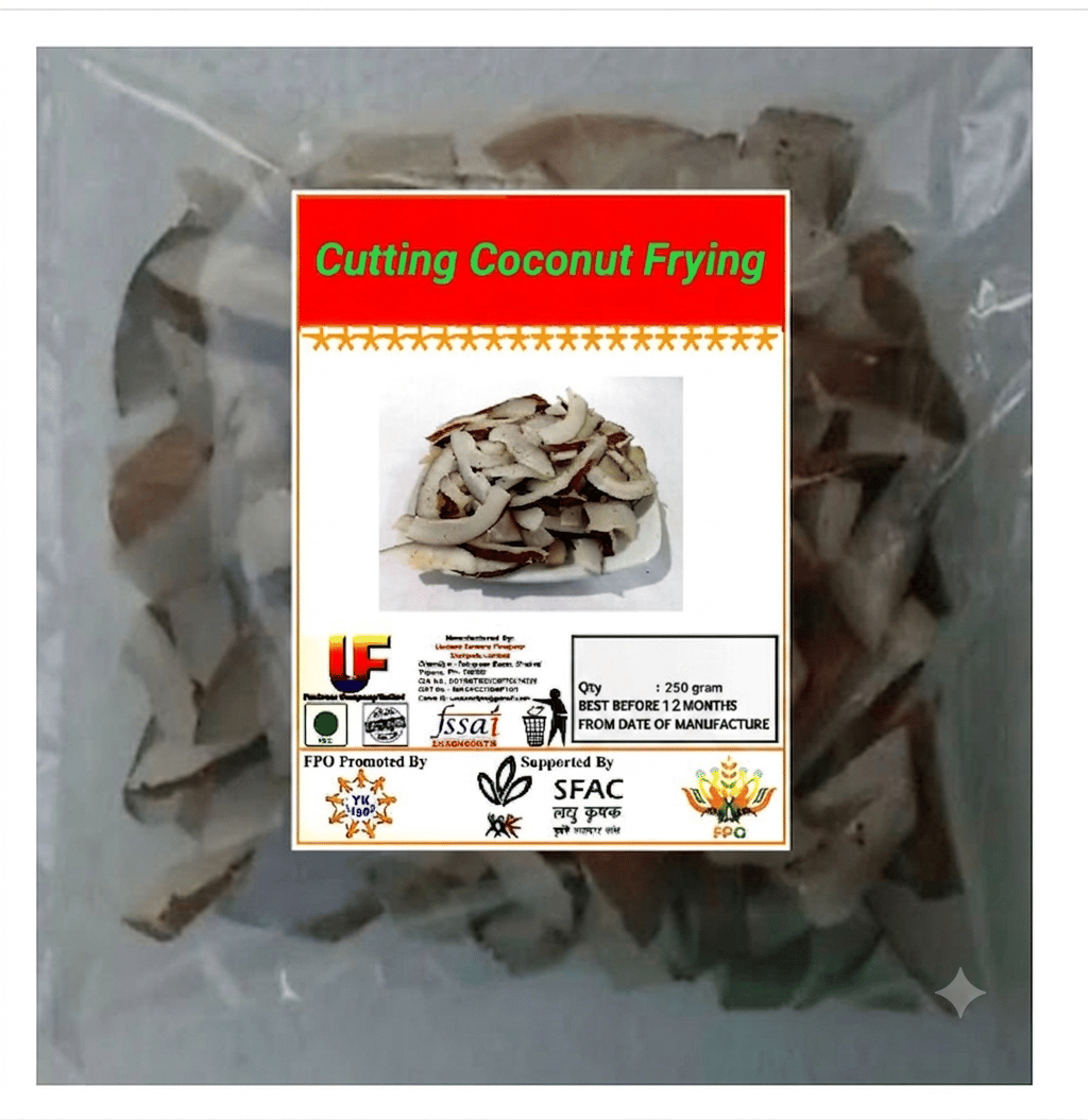 Cutting Coconut Frying